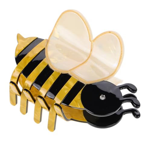 VINTORKY Bienen Haarklammern Lustige Tiere Haarspange Honigbienen Acetat Krallenklammern Mittlere Krallenklammern Für Frauen Dickes Haar Haarschmuck von VINTORKY