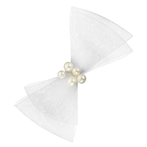 VINTORKY Braut Haarschmuck Mit Perlen Und Großem Schleifenclip Elegante Haarspange Für Damen Für Hochzeiten Feste Und Besondere Anlässe Für Haartypen Geeignet von VINTORKY