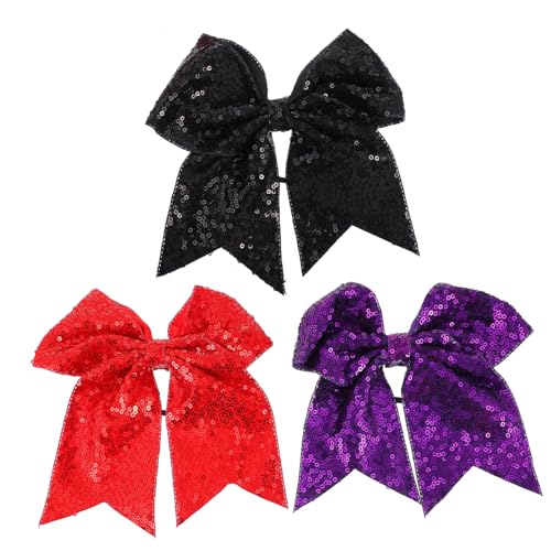 VINTORKY 3stücke Teiliges Halloween Haarschleifen Mit Glitzer Und Pailletten Große Haarbänder Für Frauen Für Halloween-partys von VINTORKY