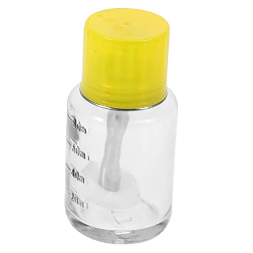 VINTORKY Glass Nail Polish Remover Pump Dispenser Tragbare Nachfüllbare Flasche Aus Hochwertigem Glas Für Nagellackentferner Make-up Und Kosmetische Flüssigkeiten Kompaktes Design von VINTORKY