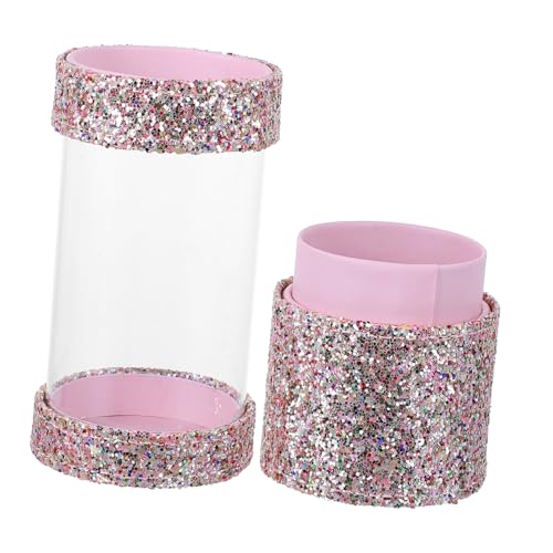 VINTORKY Elegante Pailletten Make-up Pinsel Box Lagerung Für Make-up Pinsel Organizer Box Kosmetik Organizer von VINTORKY