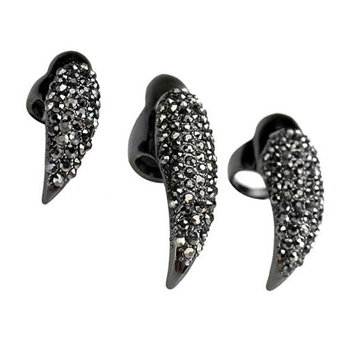VINTORKY Gothic Punk Krallen Fingerringe 10 Stück in 3 Größen (s/m/l) Künstliche Nagelklaue Aus Haltbarer Legierung Cosplay Dekoration Unisex von VINTORKY