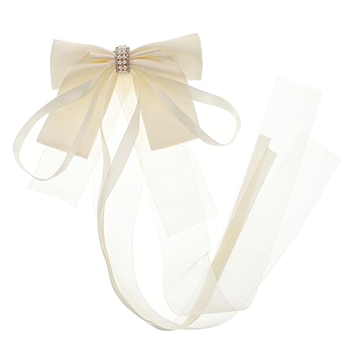 VINTORKY Haarschleifenclip Schleifenband Große Schleife Haarspange Für Frauen Braut-haarspange Haarschmuck Für Frauen Haarschleife von VINTORKY