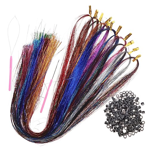 VINTORKY Haarverlängerung Mit Lametta-clips Gefärbtes Lametta Für Frauen Und Mädchen Werkzeug Vielseitig Einsetzbar Für Verschiedene Anlässe von VINTORKY