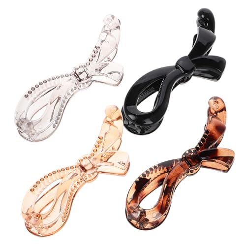 VINTORKY 4stücke Bananenclips Pferdeschwanz Haarspangen Clips Damen Haarschmuck Pferdeschwanzhalter Bananenclip Haarspangen Pferdeschwanzhalter von VINTORKY
