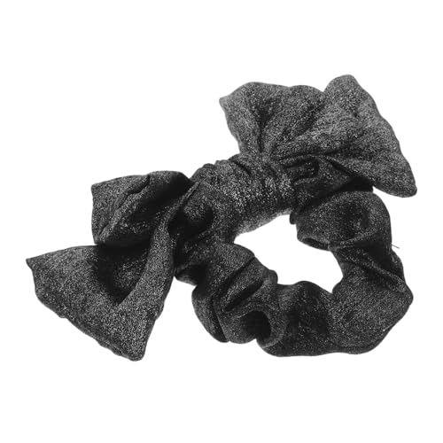 VINTORKY Bow Ribbon Haargummis Ohne Knick Für Kreative Frisuren Elegante Schwarze Haaraccessoires Für Damen Vielseitig Einsetzbar Als Haargummi Oder Modisches Armband von VINTORKY