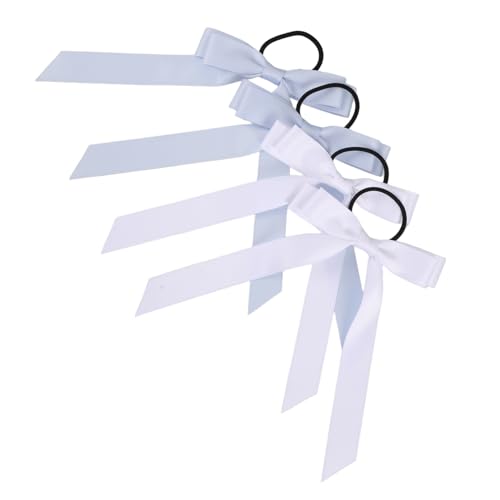 VINTORKY Haargummi-set Mit Schleife Rot Elastische Haargummis Mit Schleife Haar-accessoires Für Frauen Und Mädchen Weich Und Sanft von VINTORKY