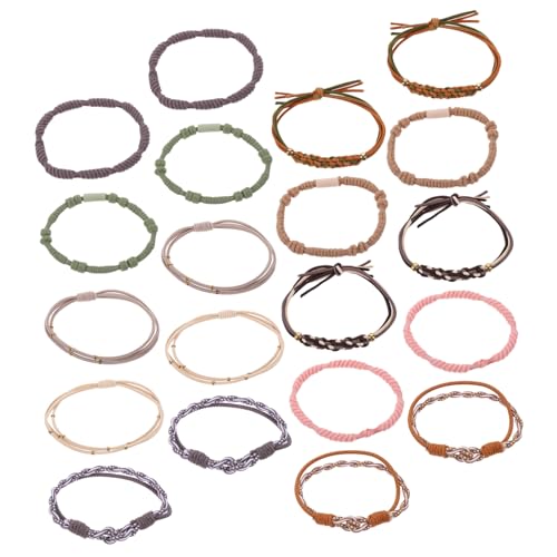 VINTORKY Pferdeschwanz-haarmanschette Pferdeschwanz-haargummis Haargummis Für Damenhaare Pferdeschwanzmanschetten Haargummis Für Frauen Mit Dünnem Haar Haarring Einfach Nylon Armband von VINTORKY