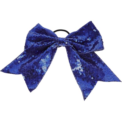 VINTORKY 2stücke Sequin Bowknot Haarbänder Für Mädchen Elastische Haargummis Mit Großem Schleifen-design Pferdeschwanzhalter Und Haarschmuck Funkelnde Haaraccessoires Für Alltag Und von VINTORKY