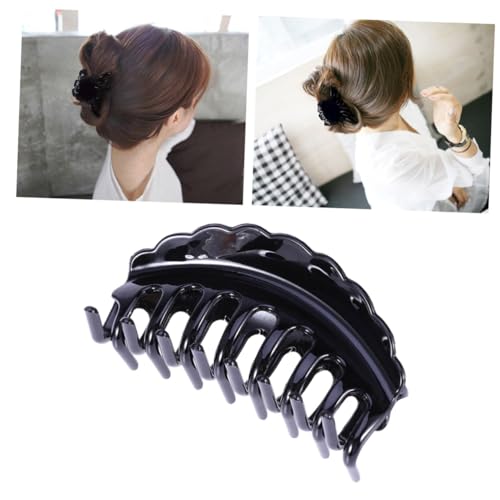 VINTORKY Haarklammer Groß Schwarz Für Frauen Und Mädchen Einfache Haarspangen Ohne Flügel Rutschfeste Haarstyling-tool Passend Für Jede Jahreszeit Und Haarfarbe von VINTORKY