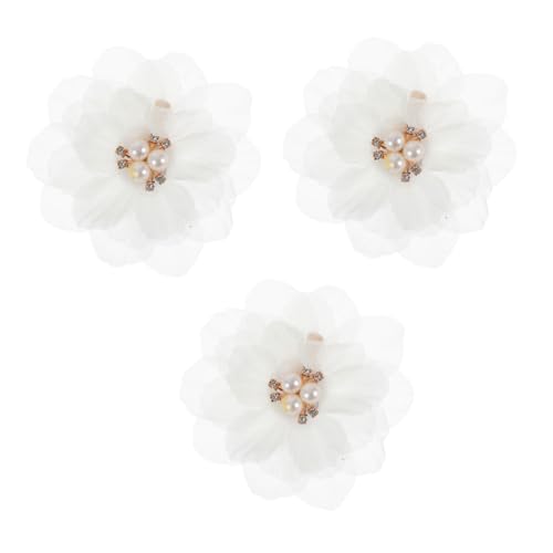 VINTORKY 3stücke Blumen Haarspange Haarnadel Mit Perlen Verziert Für Mädchen Haar Dekoration Für Geburtstage Partys Und Festivals von VINTORKY