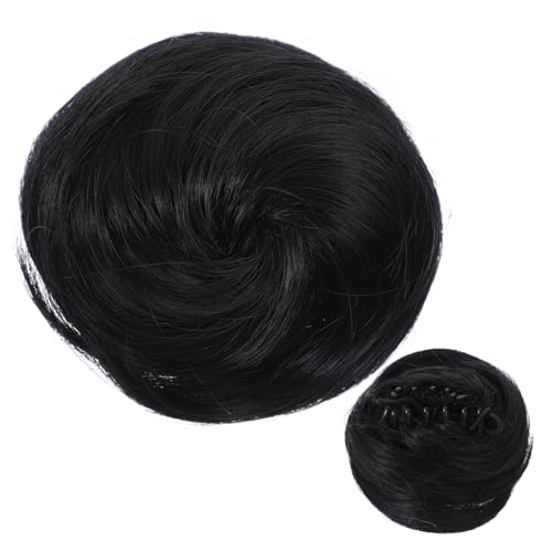 VINTORKY Haarknoten Unsichtbare Falsche Haarspange Von Hair Piece Für Frauen Natürliches Schwarzes Haarteil Für Pferdeschwanz-chignon von VINTORKY