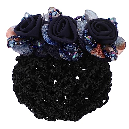 VINTORKY Netz Zur Abdeckung Von Haarknoten Mit Blumenmotiv Clip Für Frauen Leicht Und Geschmeidig Haarnetz Für Dutt Accessoire Für Haare Blumen-haarnetz von VINTORKY