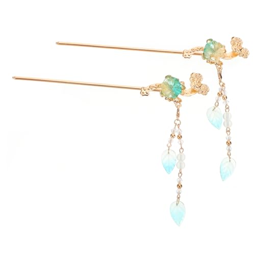 VINTORKY 2stücke Haarstab Chinesisch Traditionell Aus Legierung Kompakt Leicht Und Langlebig Für Frauen Mädchen Elegante Haaraccessoires Ohne Verrutschen von VINTORKY