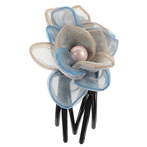 VINTORKY Elegante Haarspange Seidenblumenschleifen Krokodilklemmen Für Frauen Haarspangen Zum Stylen von VINTORKY