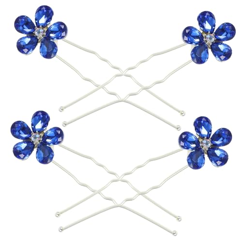 VINTORKY Haarnadel in U-form Mit Blumenmuster Für Brautschmuck Hochzeit Haarschmuck Strass-haarnadel Für Frauen von VINTORKY