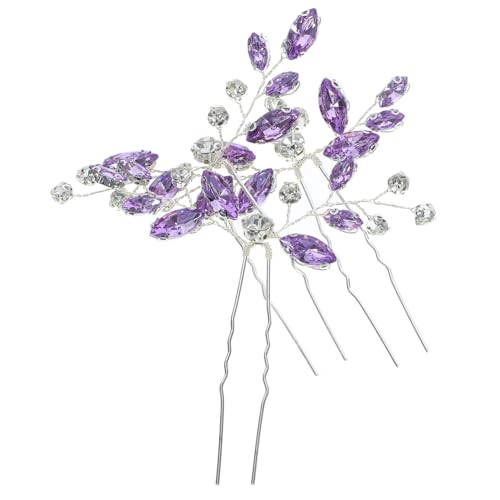 VINTORKY Haarnadel-set Für Die Braut – 3-teiliges Haarnadel-set Mit Strasssteinen Modischer Haarschmuck Ideales Für Frauen von VINTORKY
