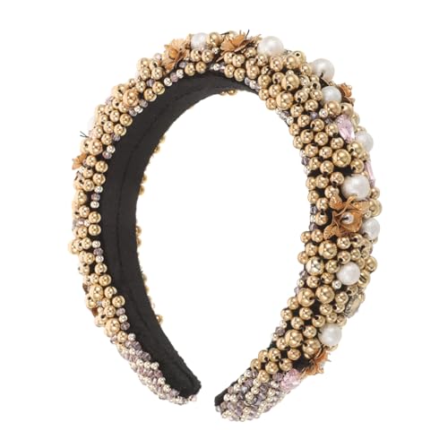 VINTORKY Schickes Kristall-stirnband-design Damen-stirnband Haar-accessoires Für Mädchen Stilvolles Breites Band von VINTORKY