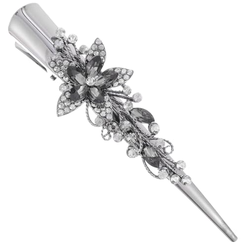 VINTORKY Entenschnabel-haarspange Metall Mit Strass Für Frauen Mädchen Dekorative Vintage Haarschmuck Clip Zubehör Für Haare Frisuren von VINTORKY