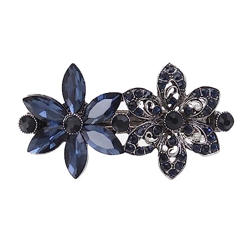 VINTORKY Haarspange Mit Strassblumen Strass Blumen Haarspange Für Damen Strasssteine von VINTORKY