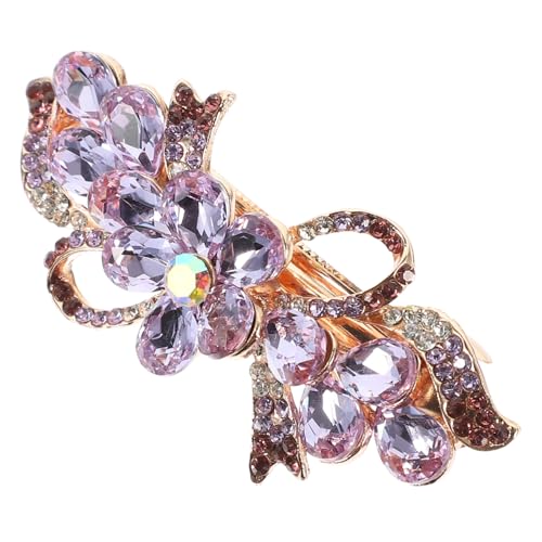 VINTORKY Haarspange Mit Strasssteinen Für Damen Federhaarspange Dekorative Haarspange Halber Pferdeschwanz Clip Für Various Haarstile von VINTORKY