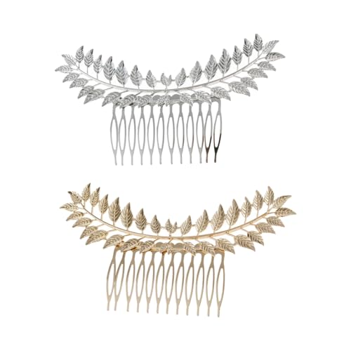 VINTORKY Haarspangen Im Blattdesign Kreative Haarnadeln Für Damen Einzigartige Haarklammern Und Eleganter Kopfschmuck Für Festliche Anlässe von VINTORKY