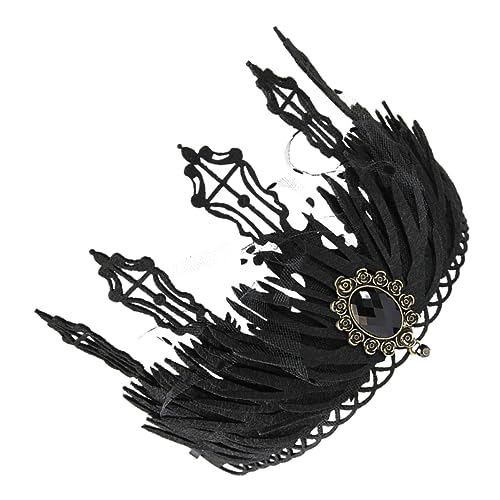VINTORKY Gothic Barock Kronen Haarstück Für Frauen Elegante Kopfbedeckung Für Fotoshootings Halloween Und Kostümpartys Leicht Und Bequem Perfektes Accessoire Für Jeden Look von VINTORKY