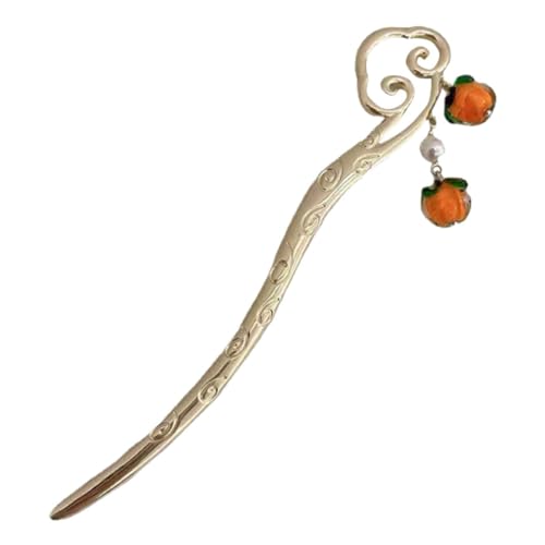 VINTORKY Retro Haarknotenstab Haarnadel Baumelnd Für Frauen Haarstyling-tool Aus Metalllegierung Vintage-haarstab- von VINTORKY