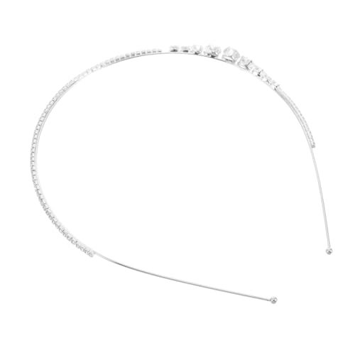 VINTORKY Hochzeits Haarband mit Schmalem Rand und Funkelnden Strasssteinen für Bräute und Blumenmädchen Glänzendes Silbernes Design Perfektes Hochzeitsaccessoire für und Mädchen von VINTORKY