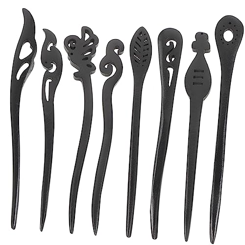 VINTORKY 8stücke Haarstäbchen Aus Holz Für Frauen Retro Haar Styling Werkzeug Haar Brötchen Sticks Mit Klassischem Vintage Design Haardecor Für Verschiedene Anlässe von VINTORKY