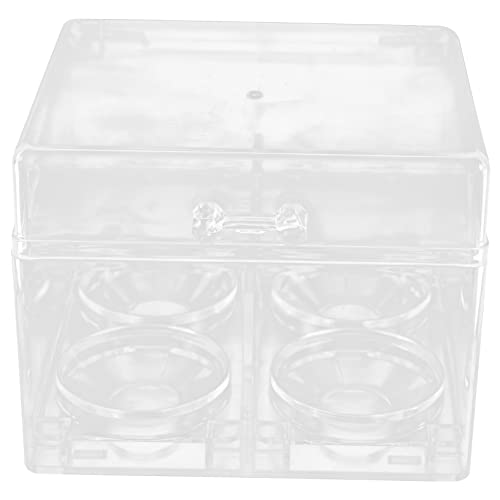 VINTORKY Transparentes Makeup-schwamm-organizer Zuverlässigem Deckel Für Kosmetik Und Badezimmeraufbewahrung Platzsparend Und Staubgeschützt von VINTORKY