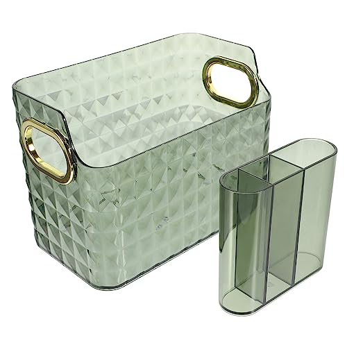 VINTORKY Kasten Kosmetische Aufbewahrungsbox Aufbewahrungsbehälter Für Acryl-kosmetikpinsel Klarer Make-up-pinsel-organizer Badezimmer-organizer Desktop Das Haustier Tasche Lippenstift von VINTORKY