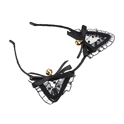 VINTORKY Katzenohren Stirnband Mit Spitzen-ornament Entzückender Haarschmuck Für Cosplay-party Ein Schickes Kopfbedeckungs-accessoire Für Mädchen Und Erwachsene von VINTORKY
