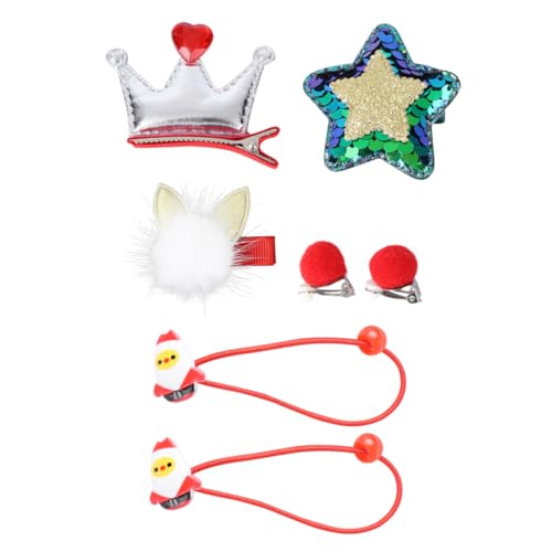 VINTORKY Kinder Weihnachtsschmuck Set Modischer Kopfschmuck Weihnachts Haarschmuck Kinder Haarschmuck Party Haarschmuck Haar Accessoire Süße Kopfbedeckung Bunter Kopfschmuck Kinder von VINTORKY