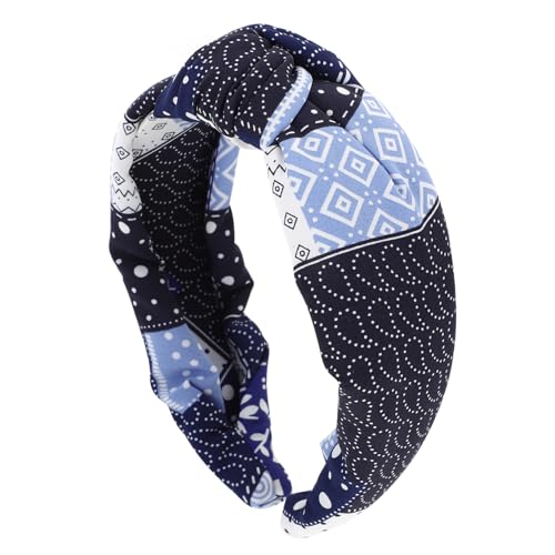 VINTORKY Fashion Headband Damen Knotted Haarband Komfortabel Und Stylisch Für Hochzeiten Partys Und Feiertage Einzigartiges Druckdesign Buntes Stirnband Für Frauen von VINTORKY
