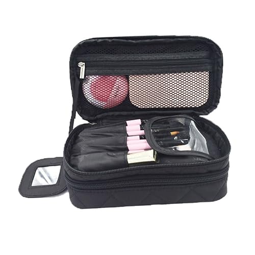 VINTORKY Reise-Kosmetiktasche Kulturbeutel-Set Make-up-Tasche Für Damen Gitterdesign Praktisch Für Den Täglichen Gebrauch Große Kapazität Tolles Für Freunde von VINTORKY
