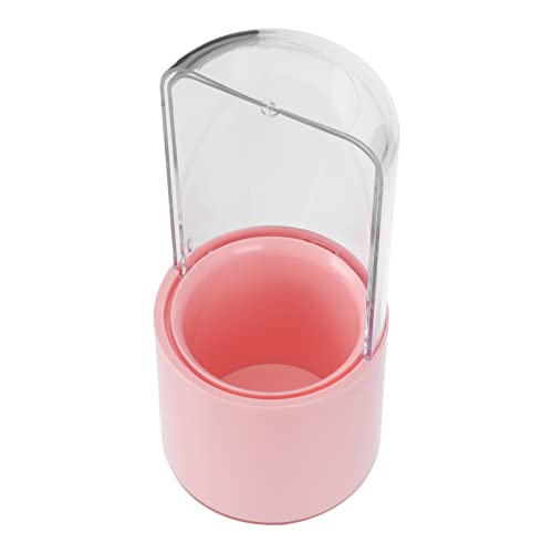 VINTORKY Kosmetik Pinsel Halter Mit Deckel Make up Pinsel Organizer Staubdichtes Kosmetik Für Bad Und Schlafzimmer Praktischer Schmink Utensilien Behälter Pink von VINTORKY