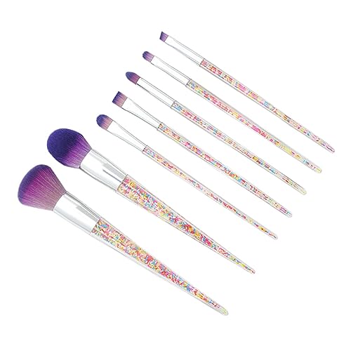 VINTORKY 7stücke Teiliges Professionelles Kosmetikpinsel Für Puder Und Make-up Komfortable Anwendung Für Damen Silberfarbene Tube von VINTORKY