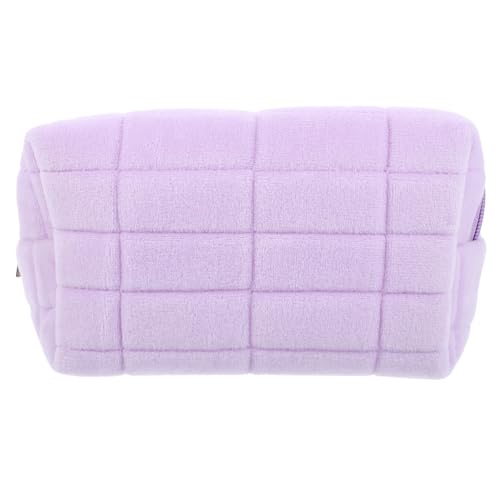 VINTORKY Kosmetiktasche Damen Make Up mit Reißverschluss Große Kapazität Weiches Flockmaterial Reisen und Täglichen Gebrauch Süßes und Modisches Design von VINTORKY