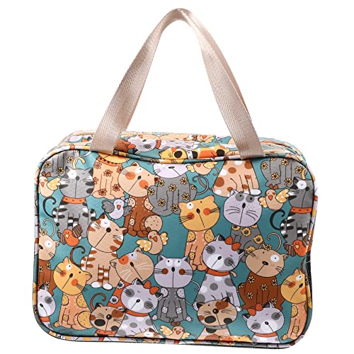 VINTORKY Kosmetiktasche Mit Griff Reise-Organizer Aus Pu-Material Und Langlebig Für Make-up Kosmetika Und Reiseaccessoires von VINTORKY