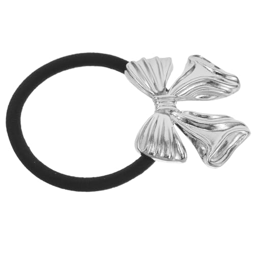VINTORKY Schickes Haargummi Mit Metallschleife Elastisches Haarband Elegant Für Damen Dekoratives Haarseil Pferdeschwanzhalter Haar-accessoires VINTORKY Schickes Haargummi Mit Metallschleife Elastisches Haarband Elegant Für Damen Dekoratives Haarseil Pferdeschwanzhalter Haar-accessoires von VINTORKY