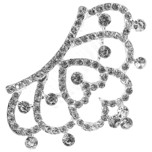 VINTORKY Kristallkinderkrone Mädchen Stirnband Kopfschmuck Haaraccessoire Für Bühne Party Geburtstag Weiß von VINTORKY