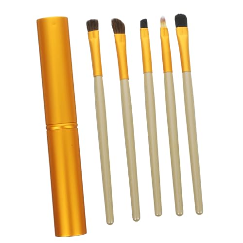 VINTORKY 5stücke Teiliges Augen-make-up Pinselset Aus Nylonhaar Für Lidschatten Und Eyeliner Tragbar Weich Und Langlebig Für Profis Und Anfänger von VINTORKY