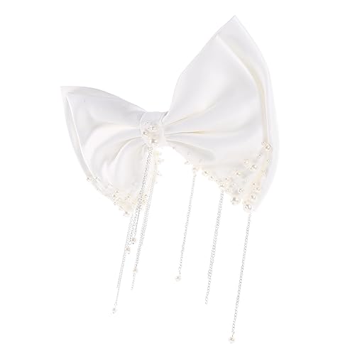 VINTORKY Perlen-haarspange Mit Schleifen-design Robust Und Langlebig Für Hochzeiten Und Alltagskleidung Für Dünnes Und Dickes Haar Geeignet Vielseitiges Haarschmuck-accessoire Für Damen von VINTORKY