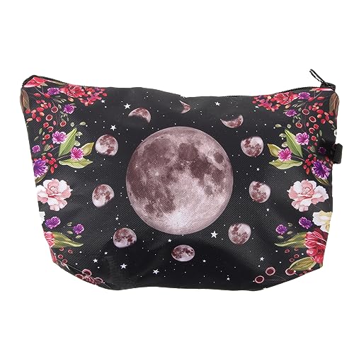 VINTORKY Kosmetiktaschen Für Damen Kosmetiktaschen Für Die Reise Schminktasche Mit Reißverschluss Tasche Für Make-up Make-up-Taschen-Organizer Fräulein Toilettenartikel Blumen Polyester von VINTORKY