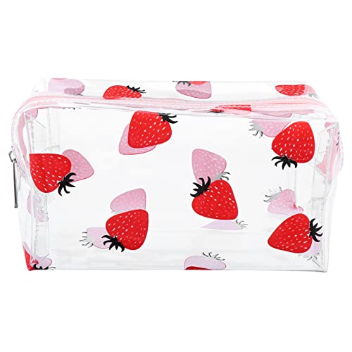 VINTORKY Transparente Reise-Kosmetiktasche Aus PVC Tragbar Und Multifunktional Für Make-up-aufbewahrung Kosmetiktäschchen Für Damen Und Mädchen Waschtasche Für Kleinteile Und Kosmetika von VINTORKY