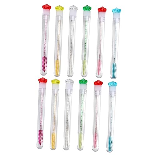 VINTORKY Pinselset Makeup Mascara Wands Und Kleine Wimpernbürsten Eyelash Brush Set Mit Bunten Austauschbaren Röhren Für Präzises Auftragen Von Wimperntusche Und Augenbrauenpflege von VINTORKY