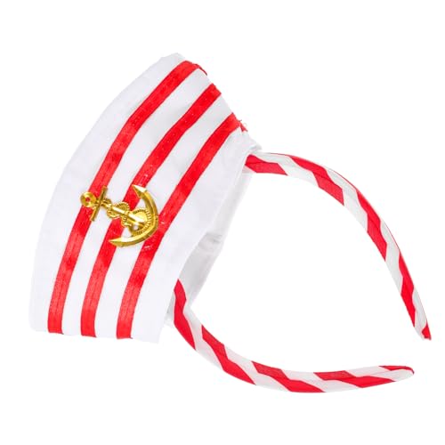 VINTORKY Marine Hut Stirnband Sailor Cosplay Hut Navy Kopfbedeckung Spaß Party Haar Zubehör von VINTORKY