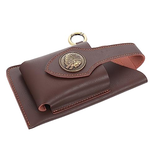 VINTORKY Dienstgürtelzubehör Für Herren Mehrzweck-hüfttasche Aus Herren-hüfttasche Mit Druckknopf Handytasche Für Reisen Und Alltag Praktische Handy-Aufbewahrungstasche von VINTORKY