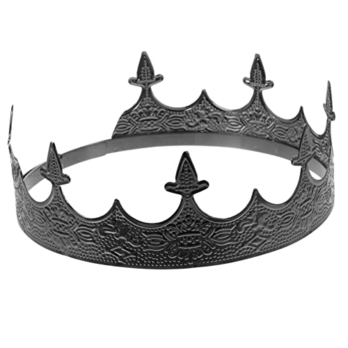 VINTORKY Metallkrone Kronmänner Kronen Aufblasbare Krone Maskerade Kopfschmuck Goldene Krone Stolz Hut Krone Für Jungen Prinzenkrone Geburtstagskrone Für Männer Retro -krone Rote Krone von VINTORKY
